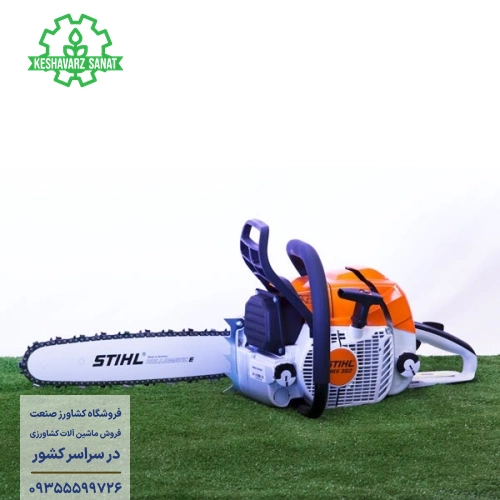 اره زنجیری اشتیل مدل MS382 در حالت خاموش